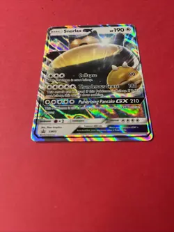 Pokemon TCG Snorlax GX SM05 2016 Sun & Moon Black Star Promo Holo Card - Image 2