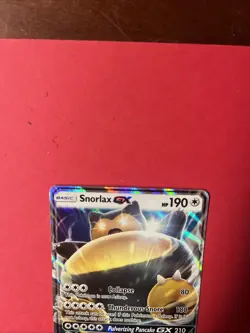 Pokemon TCG Snorlax GX SM05 2016 Sun & Moon Black Star Promo Holo Card - Image 3
