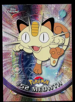 Pokemon Card - Meowth Topps Chrome TV Animation Edition 52 Foil SPECTRA Chrome - Image 1