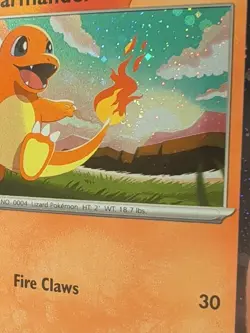Charmander ASC 020/217 Cosmos Holo SWIRL Promo Ascended Hero’s Pokemon Card - Image 3