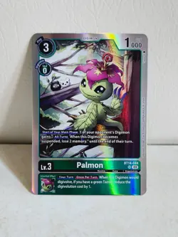 Palmon BT14-044 Blast Ace (Super Rare) Digimon Card - Image 1