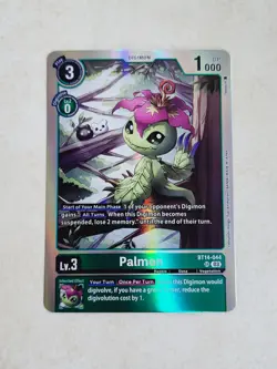 Palmon BT14-044 Blast Ace (Super Rare) Digimon Card - Image 2