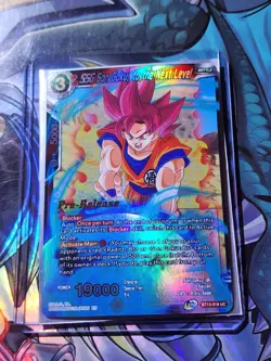 Pre-release SSG Son Goku to the Next Level Foil Dragon Ball Super Card - Image 1