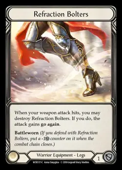 Flesh and Blood FAB Refraction Bolters NM 1st EditionCold Foil Welcome to Rathe - Image 1