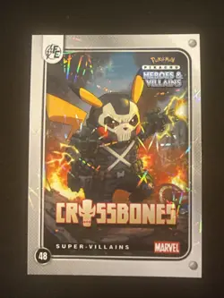 #48 Crossbones - Cosplay(Pikachu) Hereos & Villains . Marvel Fan Art Card - Image 1