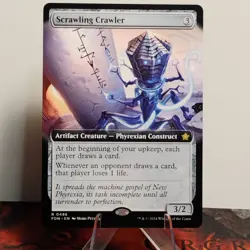 MTG Scrawling Crawler 0486 (Extended Art) Foundations Regular Finish - Image 1