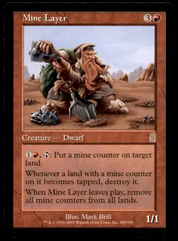 Mine Layer LP Light Play Odyssey MTG [6354] - Image 1