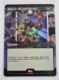 Behold the Sinister Six! (Borderless) FOIL: Spider-Man MTG - Image 1