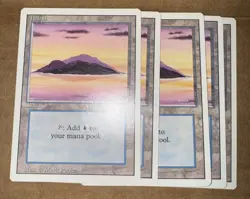 Basic Lands 5 MTG Island (A), NM-Mint, English Revised Edition - Image 1