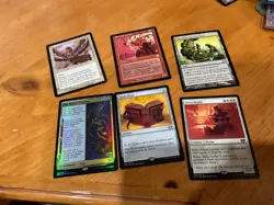 6x MTG Commander rares, mythic, and foils Mixed lot MN to good condition - Image 1