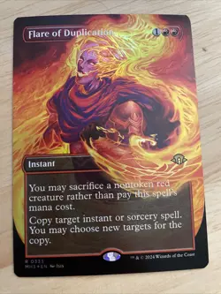 MTG Flare of Duplication Borderless FOIL MH3 #0333 Rare NM/M - Image 1
