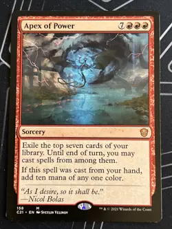 1x Apex of Power (158) Commander 2021 LP MTG Magic the Gathering x1 MKE - Image 1