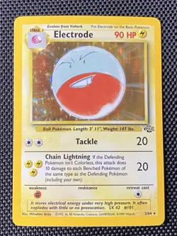 Electrode Jungle 2/64 Holo Unlimited Holo Rare 1999 Pokemon LP+ - Image 1