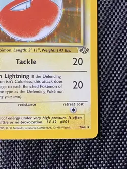 Electrode Jungle 2/64 Holo Unlimited Holo Rare 1999 Pokemon LP+ - Image 4
