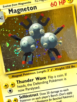 Pokemon TCG Magneton 009/130 Unlimited Holo Rare Base Set 2 SWIRL! - Image 4