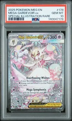 Pokemon PSA 10 Mega Evolutions Mega Gardevoir ex SIR #178 - Image 1