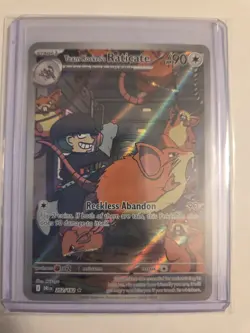 Pokemon TCG Team Rockets Raticate Card 202/182 Destined Rivals Illustration Rare - Image 1