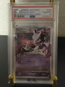 PSA 10 GEM MINT 2009 POKEMON JAPANESE MEWTWO LV.X HOLO LV.X COLLECTION PACK #006 - Image 3