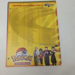 Lot Of 11 Vintage 2000 WOTC Pokemon Trainer Checklist Binder Inserts - Image 5