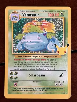 Pokemon Celebrations Venusaur 15/102 Holo Rare Classic - Image 1