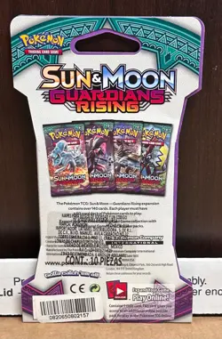 Pokemon TCG Sun & Moon Guardians Rising Single Blister Pack - Sealed - NEW - Image 2