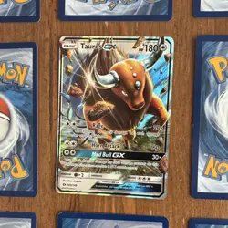 Pokemon Tauros GX 100/149 Ultra Rare Holo SM Base Set 180HP Basic Beast TCG - Image 1