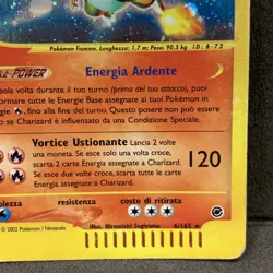 Pokemon Expeditions Charizard ITA Holo Foil 6/165 Poor - Image 5