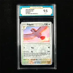 TQG 9.5 MINT+ 2023 Pokemon ENG Pidgeot 018/165 U - Image 1