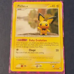 Pokemon Pichu 93/123 Mysterious Treasures Regular Moderately Played *FREE SHIP* - Image 1