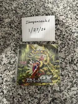 Pokemon TCG Scarlet EX Booster Box 30 Packs, Japanese Sealed - Image 1