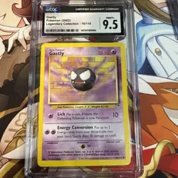 2002 POKEMON LEGENDARY COLLECTION #76 GASTLY CGC 9.5 - Image 1