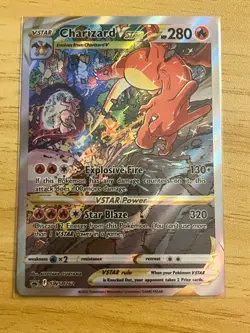 Pokemon TCG Charizard VSTAR SWSH262 SWSH260 Black Star Promo NM Condition - Image 2