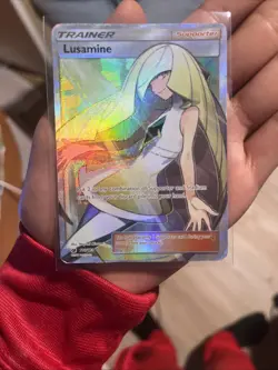 Pokemon Lusamine Trainer Full Art Holo Card 110/111 Crimson Invasion TCG - Image 1