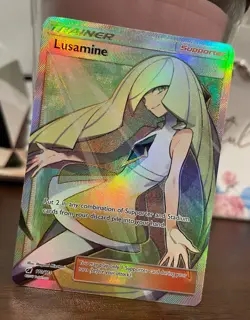 Pokemon TCG Lusamine Full Art Card 110/111 Crimson Invasion Holo - Image 1