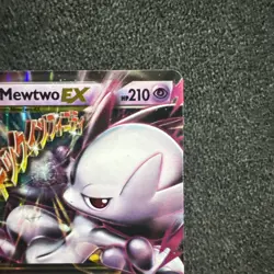 Pokemon M Mega Mewtwo EX Ultra Rare Holo TCG Card 64/162 XY Breakthrough - NM - Image 3
