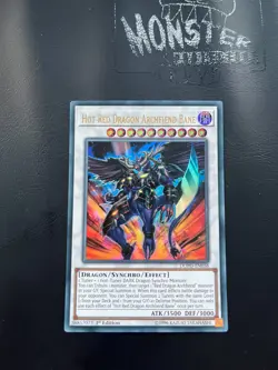YUGIOH HOT RED DRAGON ARCHFIEND BANE ULTRA RARE DUPO-EN058 1ST EDITION - Image 1