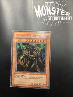 YUGIOH INVADER OF DARKNESS SECRET RARE IOC-111 PLAYED - Image 1