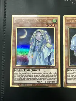 YUGIOH GHOST MOURNER & MOONLIT CHILL GOLD RARE MGED-EN023 1ST EDITION BOTH ARTS - Image 2