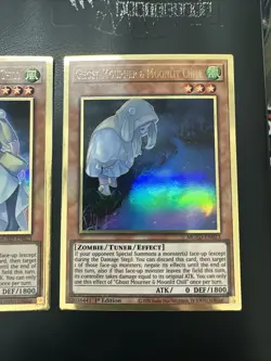 YUGIOH GHOST MOURNER & MOONLIT CHILL GOLD RARE MGED-EN023 1ST EDITION BOTH ARTS - Image 3