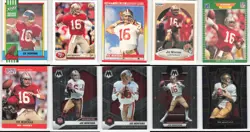 (50) Joe Montana Hall of Fame Lot NFL Football Cards Collection - Image 3