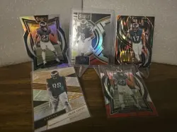 Philadelphia Eagles Lot Of 5 Cards - Dyecuts And Rookies - Image 1