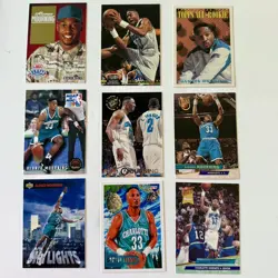 Lot of 9 Different HOF Alonzo Mourning Cards/Charlotte Hornets/1 RC/#1502/NM+🏀 - Image 1