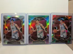 Deni Avdija Lot of (3) Panini Select Rookie Cards Cracked Ice, Green Red - Image 1