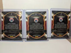 Deni Avdija Lot of (3) Panini Select Rookie Cards Cracked Ice, Green Red - Image 2