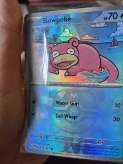 Pokemon Tcg Slowpoke Masterball Reverse Holo Prismatic Evolutions 018/131 - Image 1