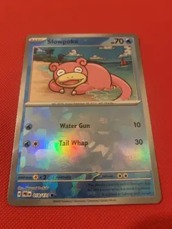 Pokemon TCG Slowpoke Master Ball Reverse Holo 018/131 Prismatic Evolutions - Image 1