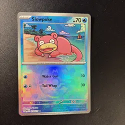 Pokemon TCG Slowpoke Master Ball Reverse Holo 018/131 Prismatic Evolutions - Image 1