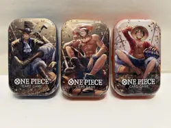 One Piece Tin Pack Set Vol 2 Set of 3 | TS-02 OP-13 | Factory Sealed | Bandai - Image 1