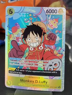 One Piece TCG Monkey D. Luffy OP07-109 SR NM English 500 Years in the Future - Image 1