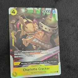 One Piece Charlotte Cracker OP03-108 Premium Booster Foil Super Rare 5000 Namco - Image 1